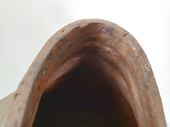 Image 1 of XXL VINTAGE TERRACOTTA CERAMIC VASE DLG ELISABETH JOULIA YVES MOHY LA BORNE