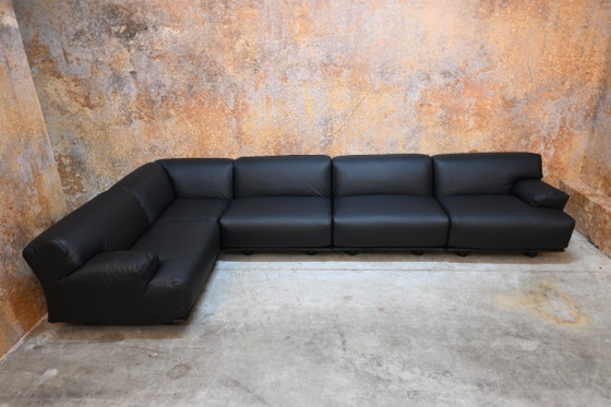 Refurbished Unique black leather Cassina Fiandra Modular sofa – Modern (photo 10 of 10)