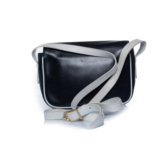 Bolso Celine de piel negra con borla y detalles blancos. – Céline, Bolsos de hombro, Calfskin (photo 5 of 13)