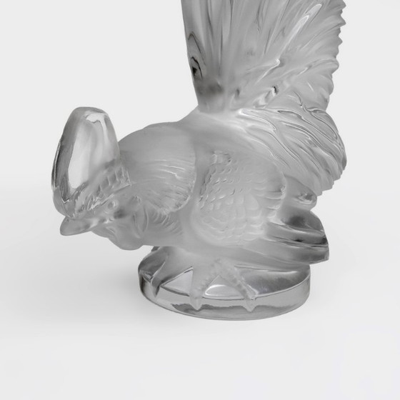 Image 1 of Paperweight 'Coq Nain' signed Lalique - Crystal - Vintage 1950s
