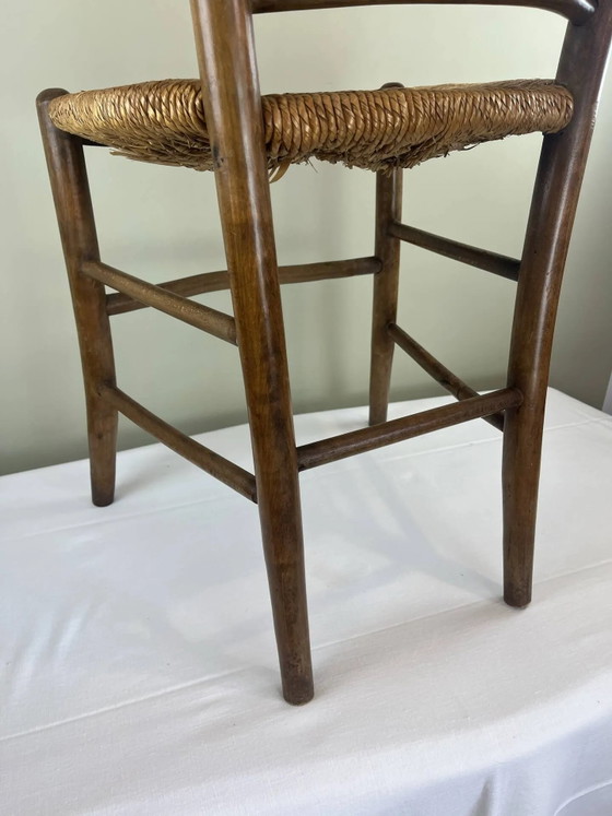 Sedia in legno e paglia – Sedie da pranzo, Wood, Vintage (photo 8 of 13)