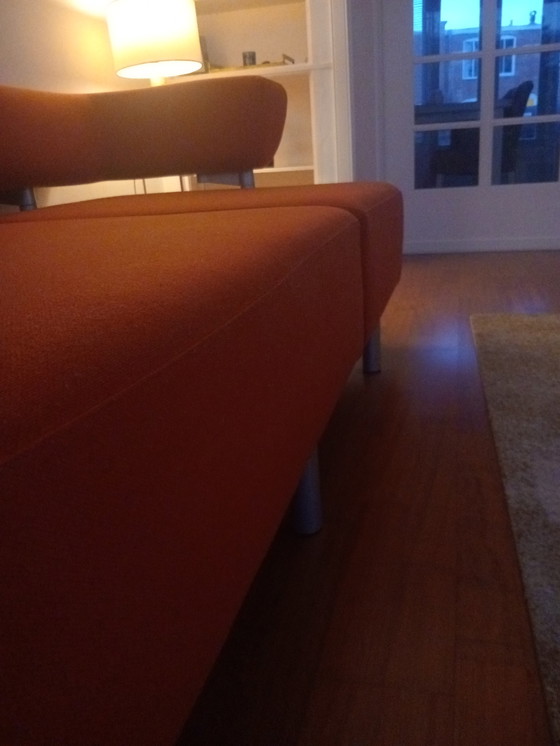 Image 1 of Vintage Orange Sofa 