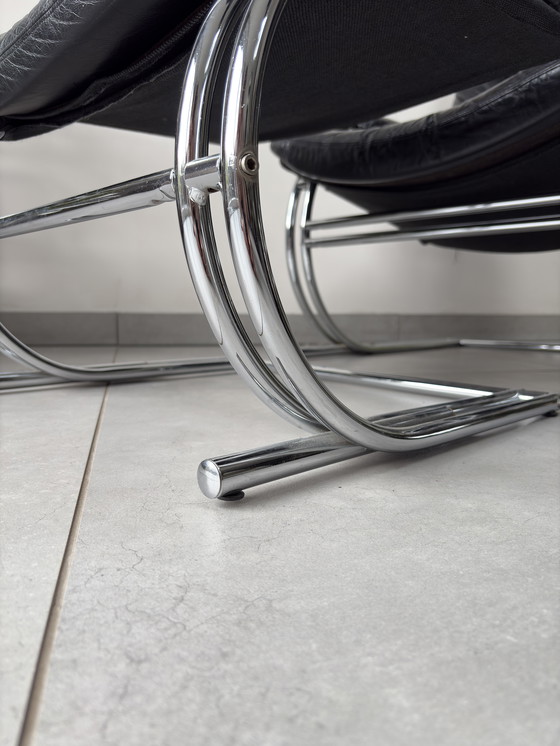 Image 1 of Vintage Bauhaus Loungestoel met Ottoman