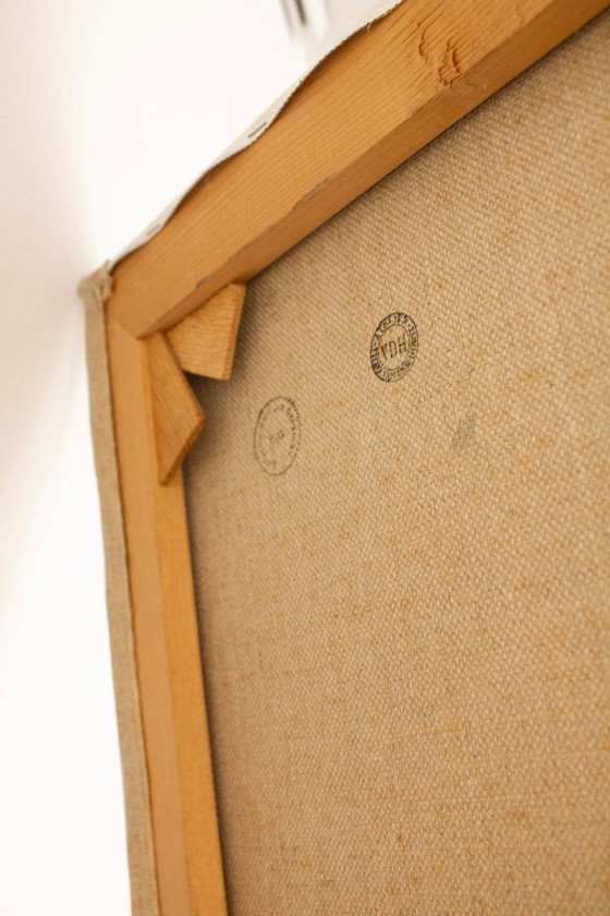 Image 1 of Theo van der Horst Painting ‘Man With Binoculars And Woman’ 1988