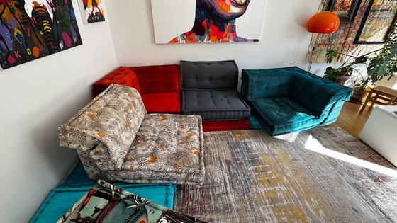 Image 1 of Roche Bobois bank “Mah Jong” - designklassieker van Hans Hopfer