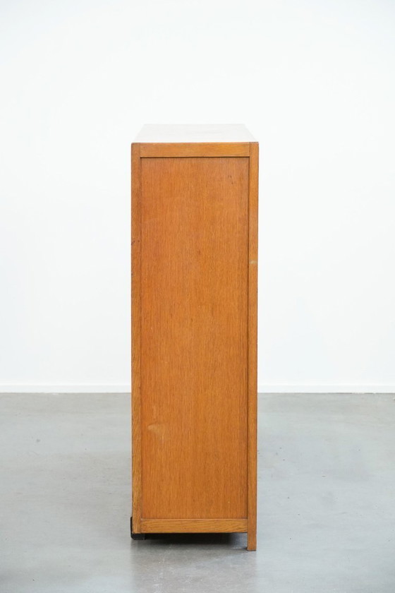 Image 1 of Antiek Art Deco kastje/boekenkastje uit begin 20e eeuw in Amsterdamse school stijl