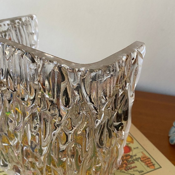 Image 1 of Antike Wandleuchte aus dickem, strukturiertem Glas