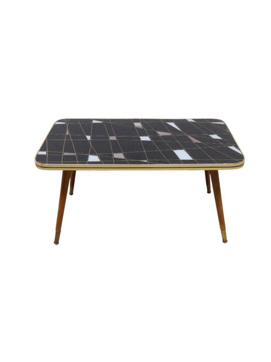 Table d'appoint vintage avec plateau en verre, années 1950 – Tables d'appoint, Wood (photo 2 of 5)