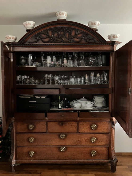 Image 1 of Antique Drenthe cabinet in perfect condition