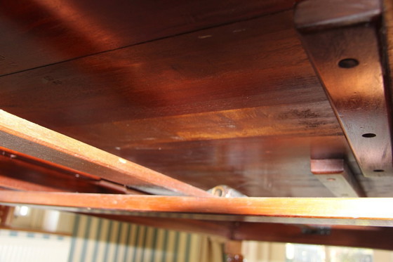Image 1 of Victorian mahogany folding dining table by Eichholtz