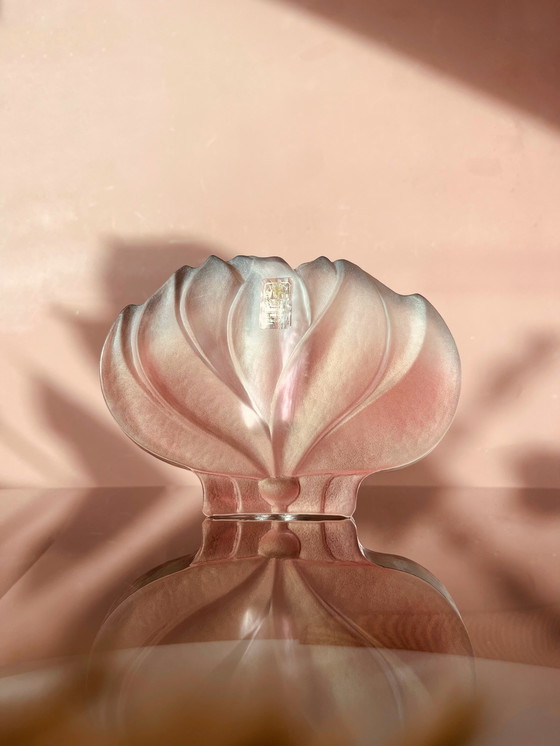 Image 1 of Walther crystal "70's Lotus flower vase