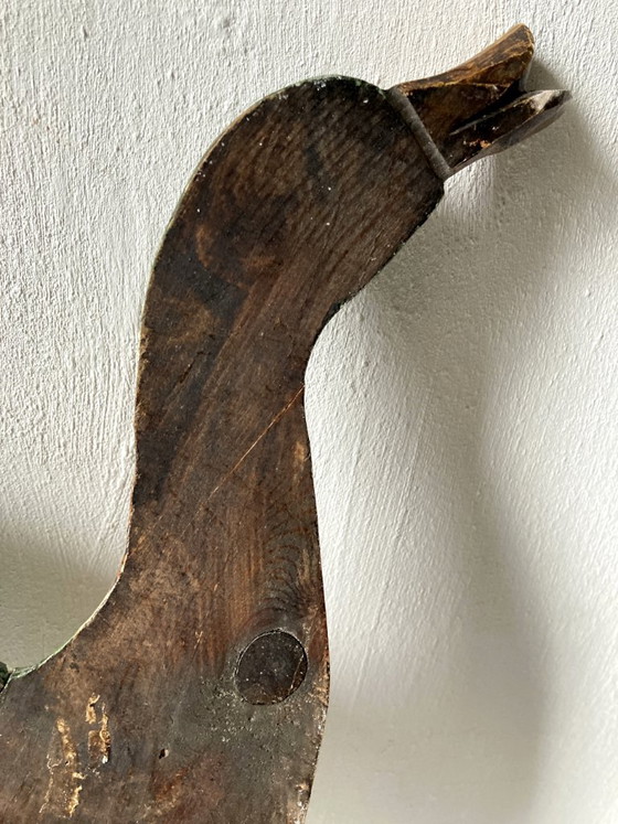 Trio di anatre germano reale in legno intagliato e dipinto, Decorazione murale, Decorazioni murali, Verde (foto 17 di 19)