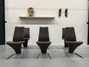 6 Rolf Benz 7800 Dining chairs leather