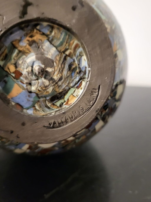 Jean Gerbino vase – Vallauris (France) – unique neriage technique
