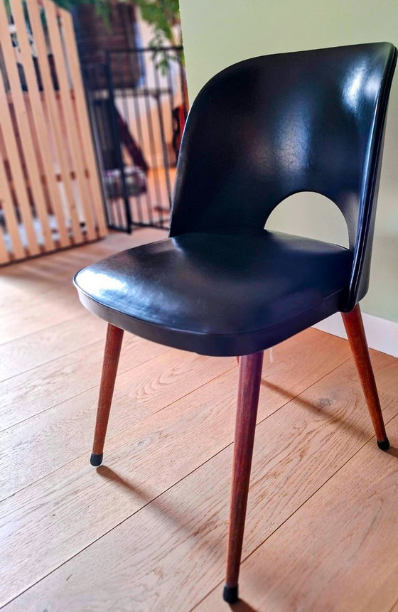Image 1 of Set of 4 vintage dining room chairs from the 1950s