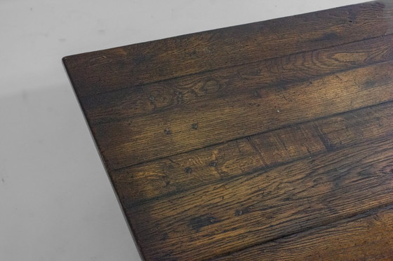 Image 1 of Großer Couchtisch aus Holz im brutalistischen Stil