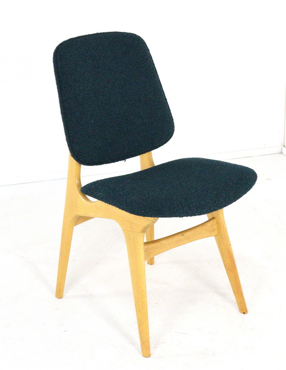 Image 1 of Set van 4 vintage eetkamerstoelen reupholstered
