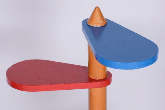 Soporte para flores original de mediados de siglo, de haya, checo, década de 1950. – Mesa para plantas, Wood (photo 7 of 8)