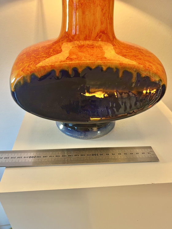 Image 1 of Era espacial: Lámpara de mesa Cari Zalloni, pieza rara, para PAN Keramik / Goebel.