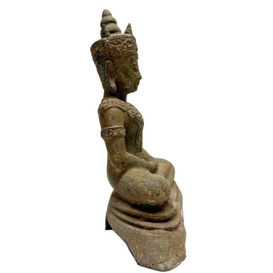Estatua antigua de Buda en bronce Sudeste Asiático siglo XIX – Lote 471 – Esculturas, Bronze (photo 3 of 10)