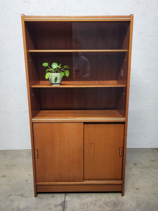 Vintage teak bar- / boekenkast – jaren ’60