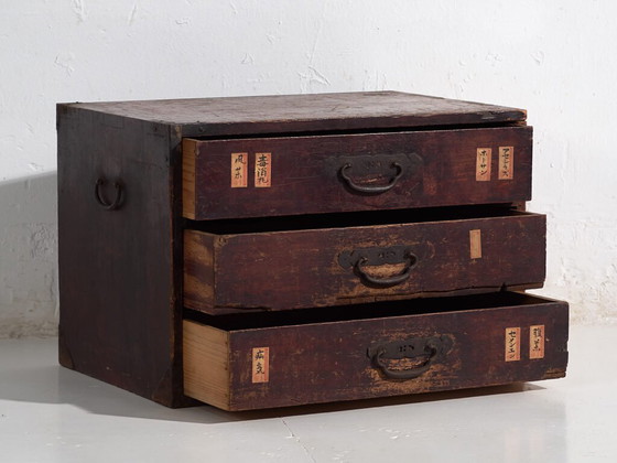 Antique Japanese cedar ko-dansu drawer, Meiji period (ca. ) #48 – Chest of drawers (photo 16 of 40)