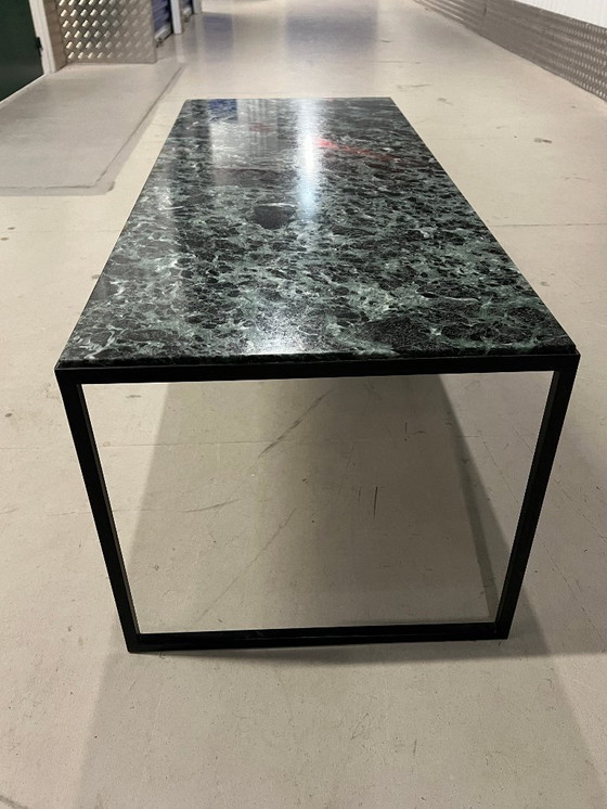 Image 1 of bijzet tafel met marmeren blad