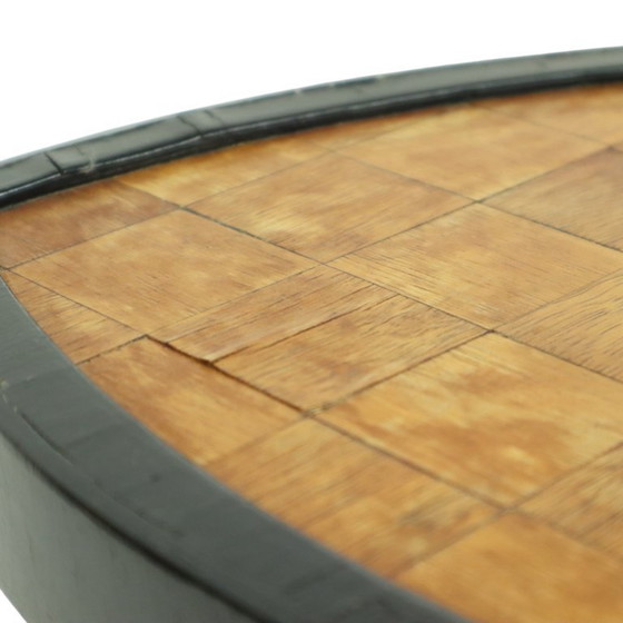 Image 1 of Mesa de Plantas Triangular Parqueterie Años Cincuenta