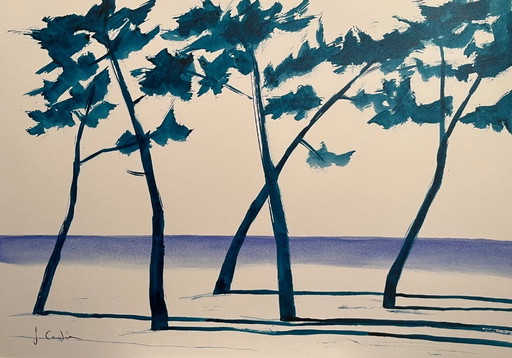 Ink on 250g white paper. Size 21x30cm