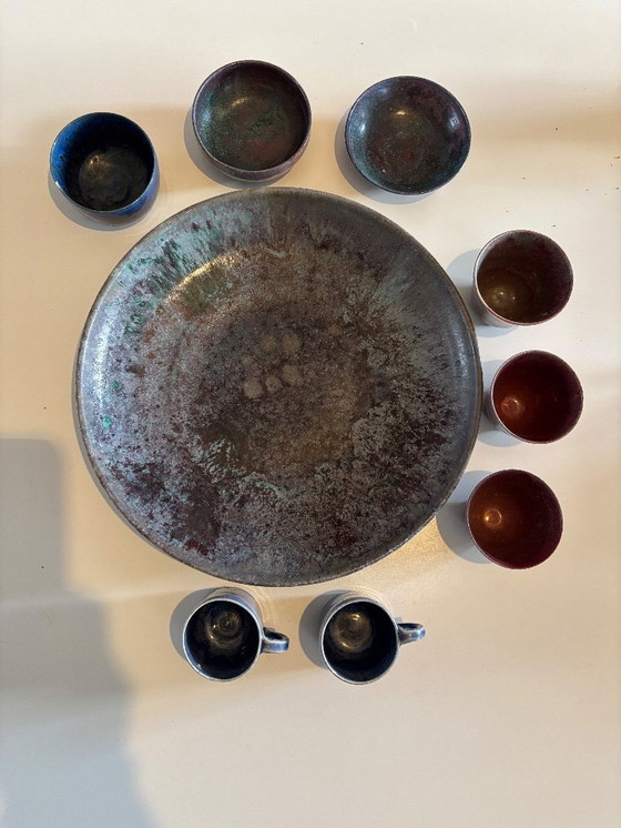 Image 1 of Plate, vase, cups, bowls by Frans Slot (1964)