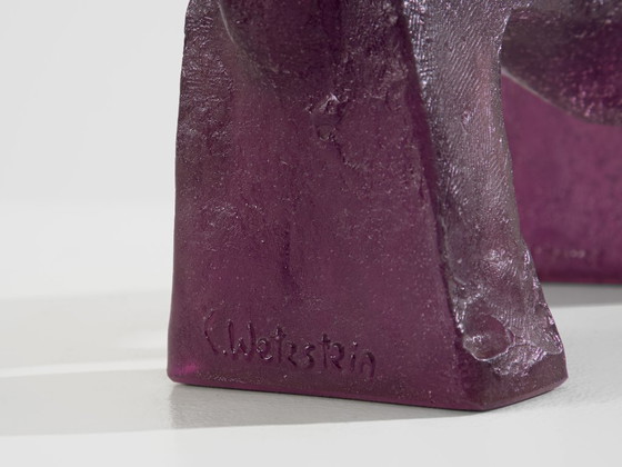 Image 1 of Sculptuur van glaspasta, Claude Wetzstein voor Daum, circa 1970.