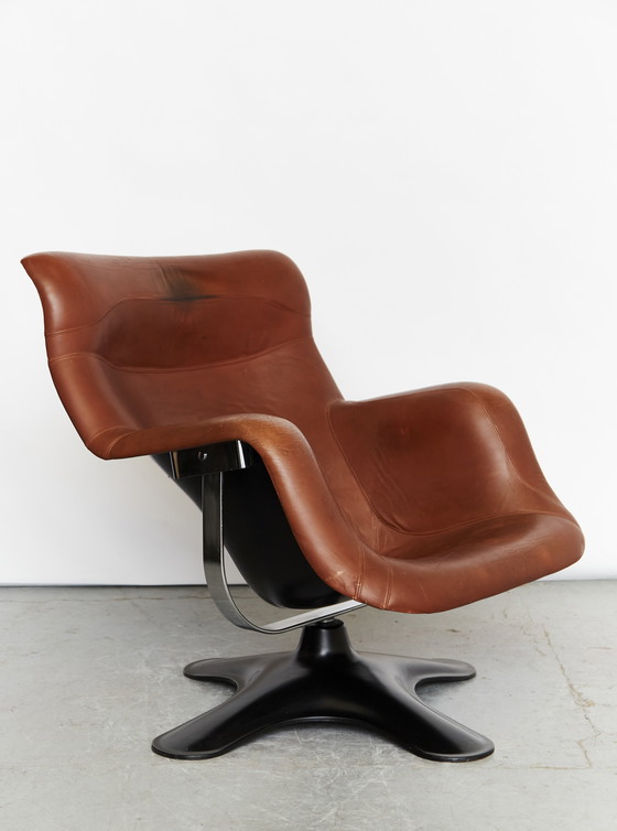 Image 1 of Yrjö Kukkapuro Karuselli Chair & Ottomane for Haimi, 1965