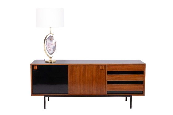Image 1 of Bernard Marange. Teakhouten dressoir. Circa 1960.
