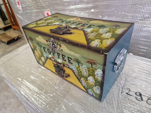 Nice vintage wooden coffee box