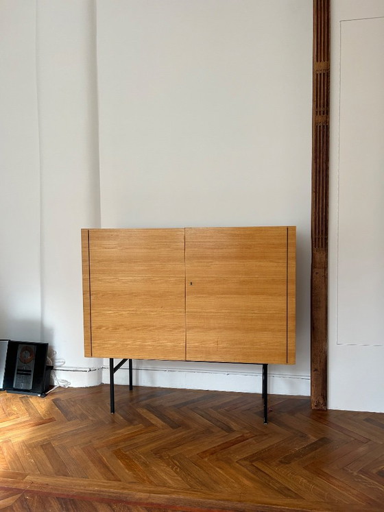 Helmut Magg for DeWe Highboard | Mid-Century Modern | 1960s – Sideboard cabinet, Metal (photo 7 of 7)