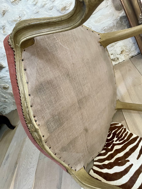 Image 1 of Paar Louis XV cabriolet fauteuils