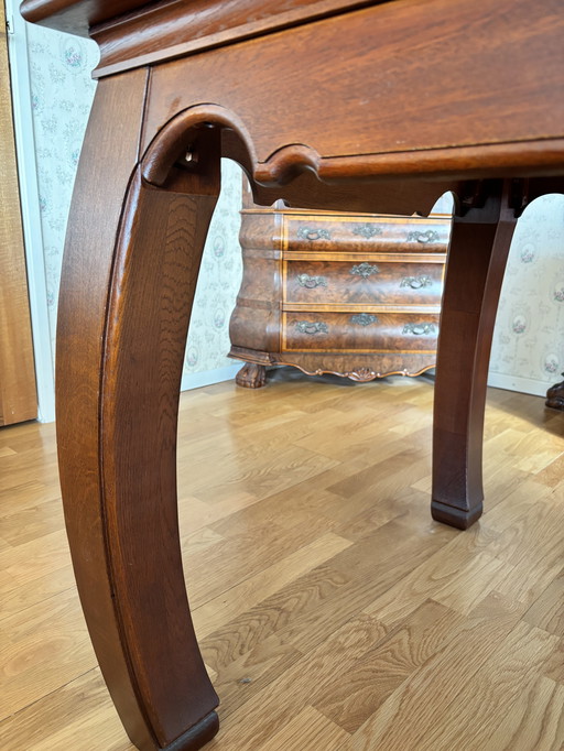 Solid cherry wood dining table 200x90 cm