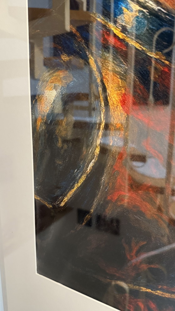 Image 1 of Kintsugi Porzellan Samurai Regenbogendämon von Rattan Hunt 