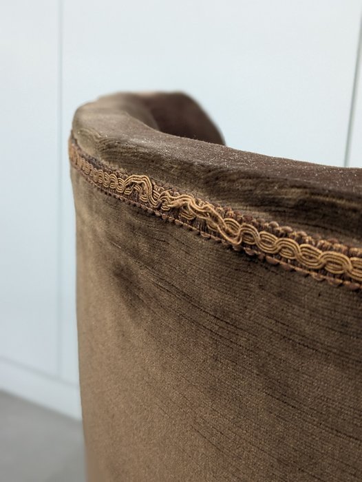 Image 1 of Paire de fauteuils, années 1940, bois, tissu