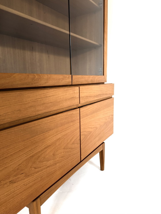 Image 1 of Vintage teak display case 'FA66', IB Kofod Larsen, Faarup Møbelfabrik '60