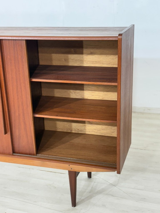 Image 1 of Buffet haut de design danois / Buffet en teck / Meuble bar / Meuble de salon / Meuble vintage