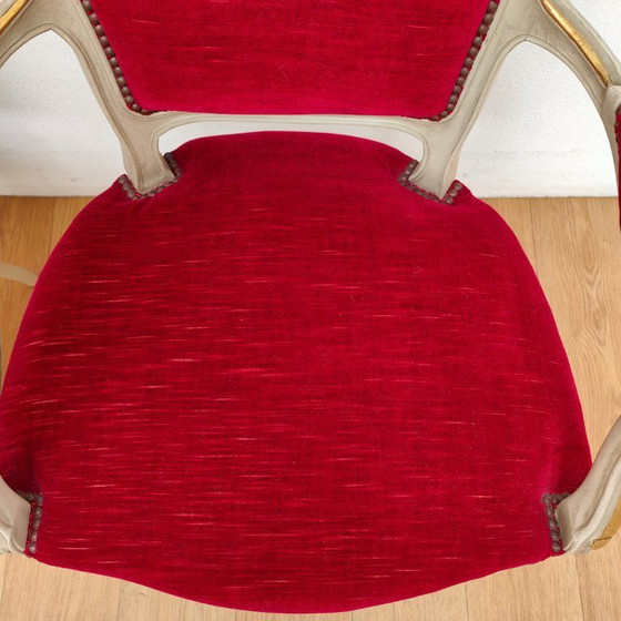 Image 1 of Sedie e poltrone vintage francesi in stile Luigi XV. Prezzo fisso.