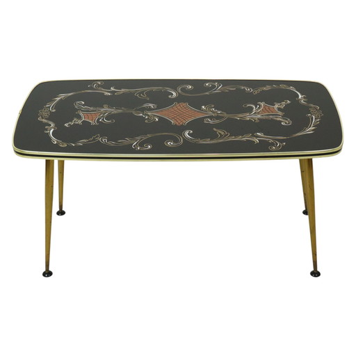 Fifties Rockabilly Coffee Table Glass