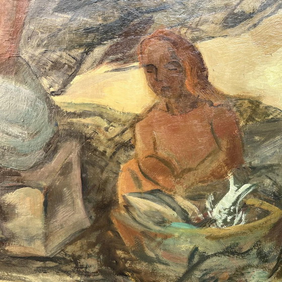 Flory Roland, Retour de Pêche, Huile sur Panneau, 1945 – Peintures et dessins (photo 7 of 16)