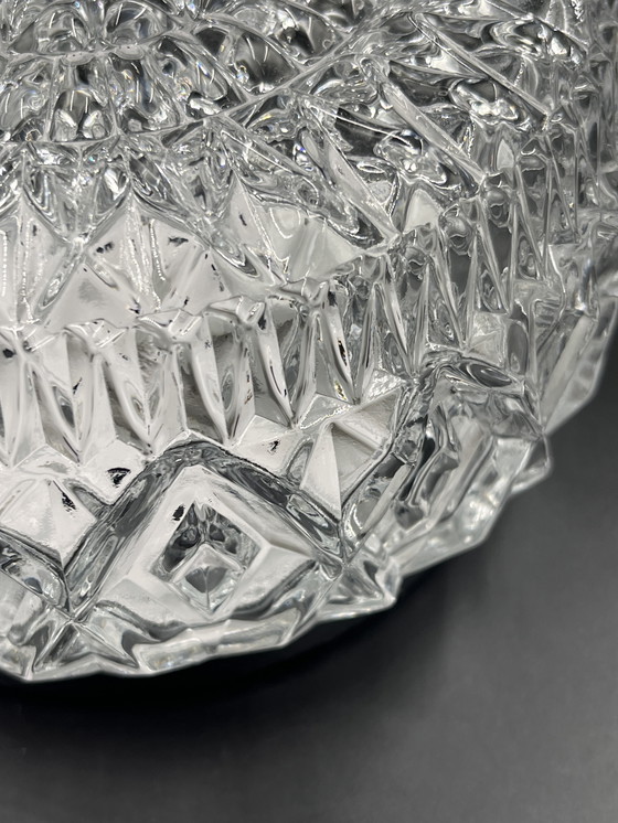 Image 1 of Lampada da soffitto in vetro a rilievo