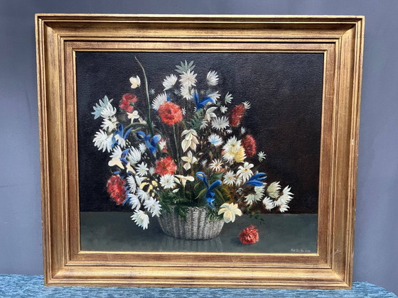 Rudi de Vos. Still life with flowers. – Paintings & Drawings, Wood (photo 5 of 5)