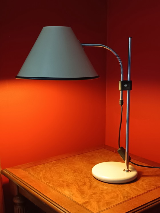 Mid-Century Modern - Anvia Almelo - J.J.M. Hoogervorst. – Tafellampen, Chrome (photo 2 of 7)