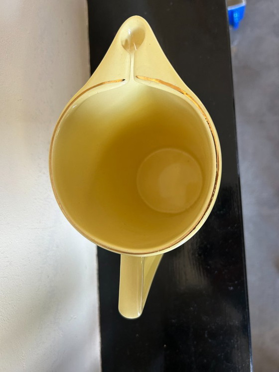 Image 1 of Brocca d'acqua vintage in ceramica con etichetta bianca