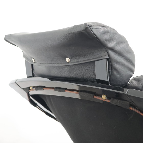 Image 1 of POLTRONA IN PELLE DI AKE FRIBYTTER PER NELO MÖBEL SVEZIA ANNI 70