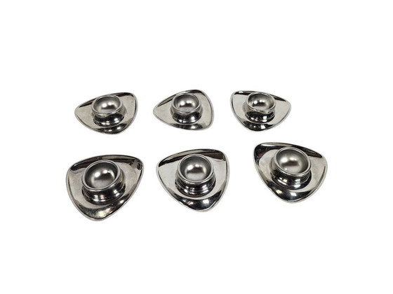 Image 1 of Alessi - Alfra Alessi - 6 x egg cups - stainless steel - Italy - 70's 